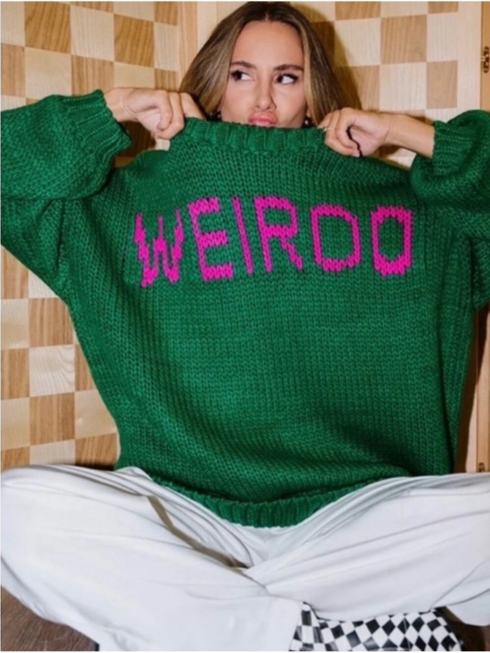 Dressed in Lala Weirdo Slouchy Knit Sweater